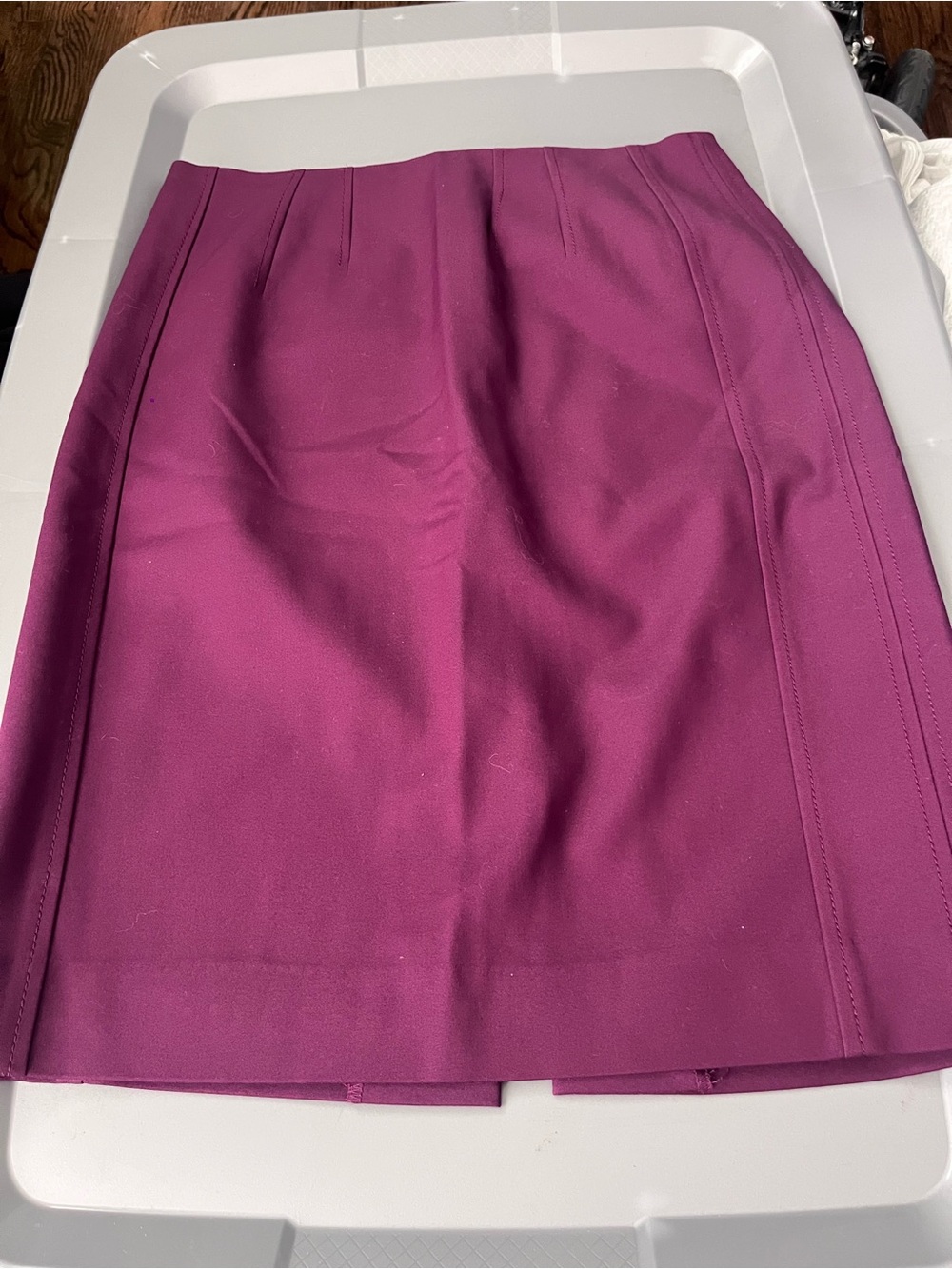 White House Black Market Plum Pencil Skirt